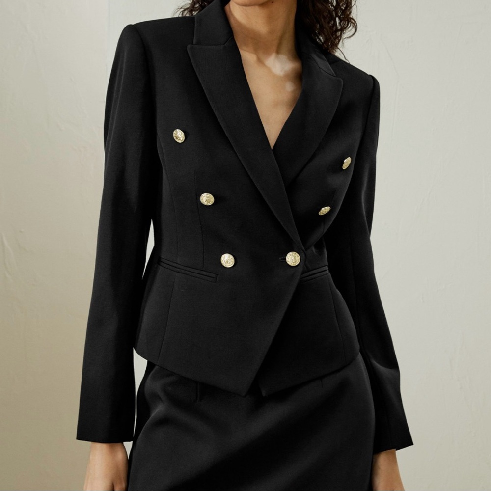 LILYILK Tailored Double-Breasted Blazer